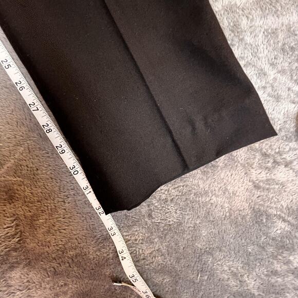 Azzuro Men’s Black Dress Pants 36 Short Wool-Touch Comfort Lined Slacks - Picture 9 of 10